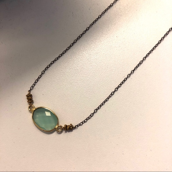 Dainty Handmade Stone Necklace - Picture 2 of 4